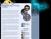 Tablet Screenshot of marinematters.org